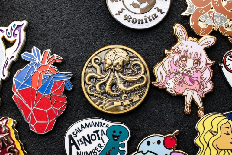Custom Die Struck Pins & Soft Enamel Pin Options